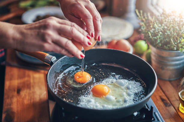 Photos Oeuf Au Plat Dans Poele, 90 000+ photos de haute qualité